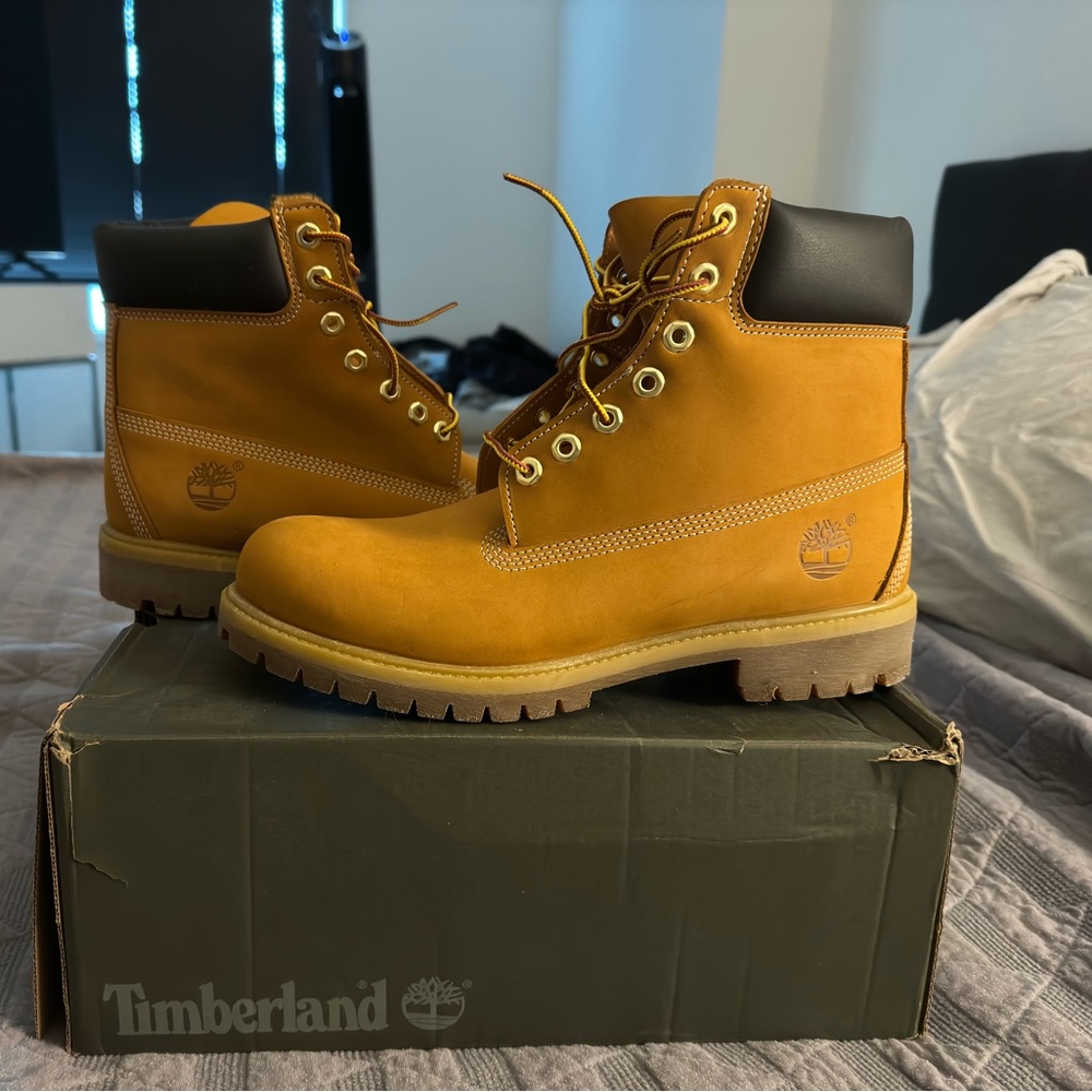 Timberland premium 6 inch waterproof boot wheat, nubuck